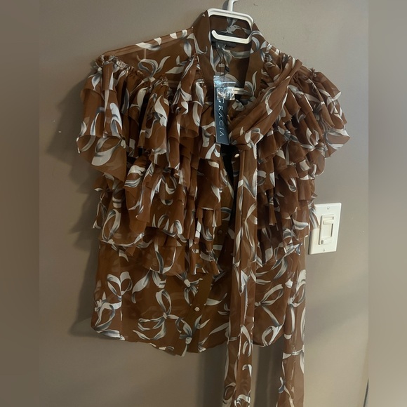 New Nordstrom sheer blouse - Picture 3 of 3